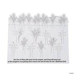 Brand new ???? 3D Color Your Own Parable of Wheat & Weeds - 12 Pc. ????