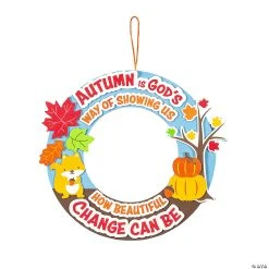 New ⌛ Autumn Change Wreath Craft Kit- Makes 12 ????