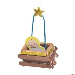Budget ???? Baby Jesus 3D ❄ Christmas Ornament Craft Kit - Makes 12 ????