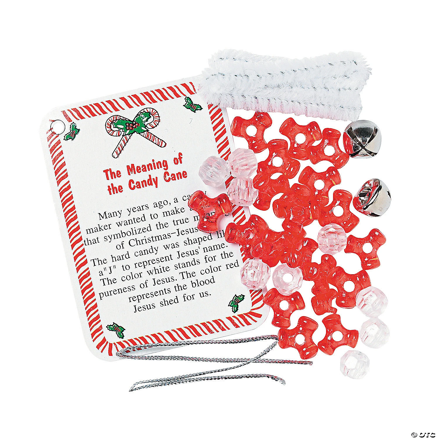 Wholesale ???? Beaded “The Meaning of the ???? Candy Cane” ???? Christmas Ornament Craft Kit - Makes 12 ⭐ 2 Wholesale ???? Beaded “The Meaning of the ???? Candy Cane” ???? Christmas Ornament Craft Kit - Makes 12 ⭐ - Image 2