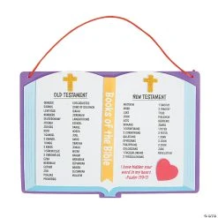 Deals ???? Books of the Bible Sign Craft Kit- Makes 12 ????