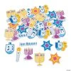 Budget ⌛ Bulk Hanukkah Self-Adhesive Shapes - 72 Pc. ????