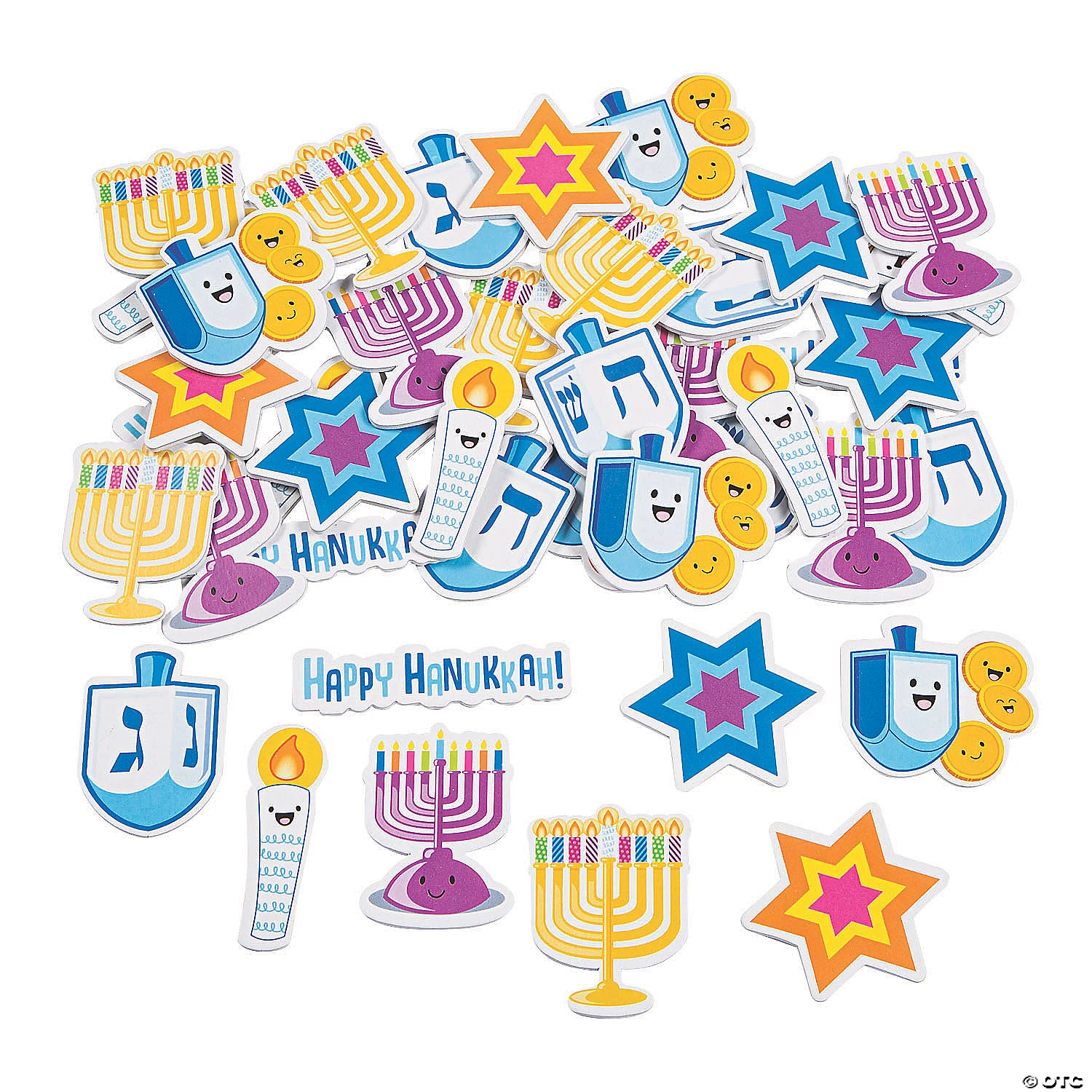 Budget ⌛ Bulk Hanukkah Self-Adhesive Shapes - 72 Pc. ???? 1 Budget ⌛ Bulk Hanukkah Self-Adhesive Shapes - 72 Pc. ????