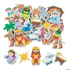 Outlet ???? Bulk Nativity Self-Adhesive Foam Shapes - 300 Pc. ????
