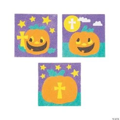 Cheap ✨ Christian Pumpkin Sand Art Pictures - 12 Pc. ????