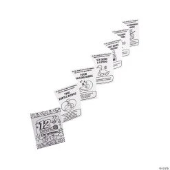 Outlet ???? Color Your Own 12 Days of ???? Christmas Accordion Cards - 24 Pc. ????