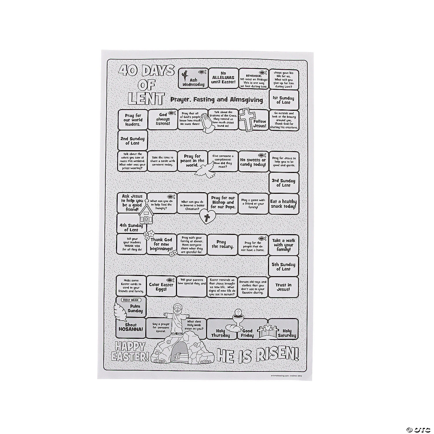 Coupon ???? Color Your Own 40 Days of Lent Countdown Posters - 30 Pc. ???? 2 Coupon ???? Color Your Own 40 Days of Lent Countdown Posters - 30 Pc. ???? - Image 2
