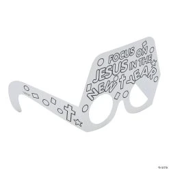 Wholesale ✨ Color Your Own Blessed New Year Glasses - 12 Pc. ???? -US Toy Sales 2024 color your own blessed new year glasses 12 pc 13957690 a02