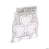 Deals ❤️ Color Your Own Blessings Shamrocks - 12 Pc. ⌛