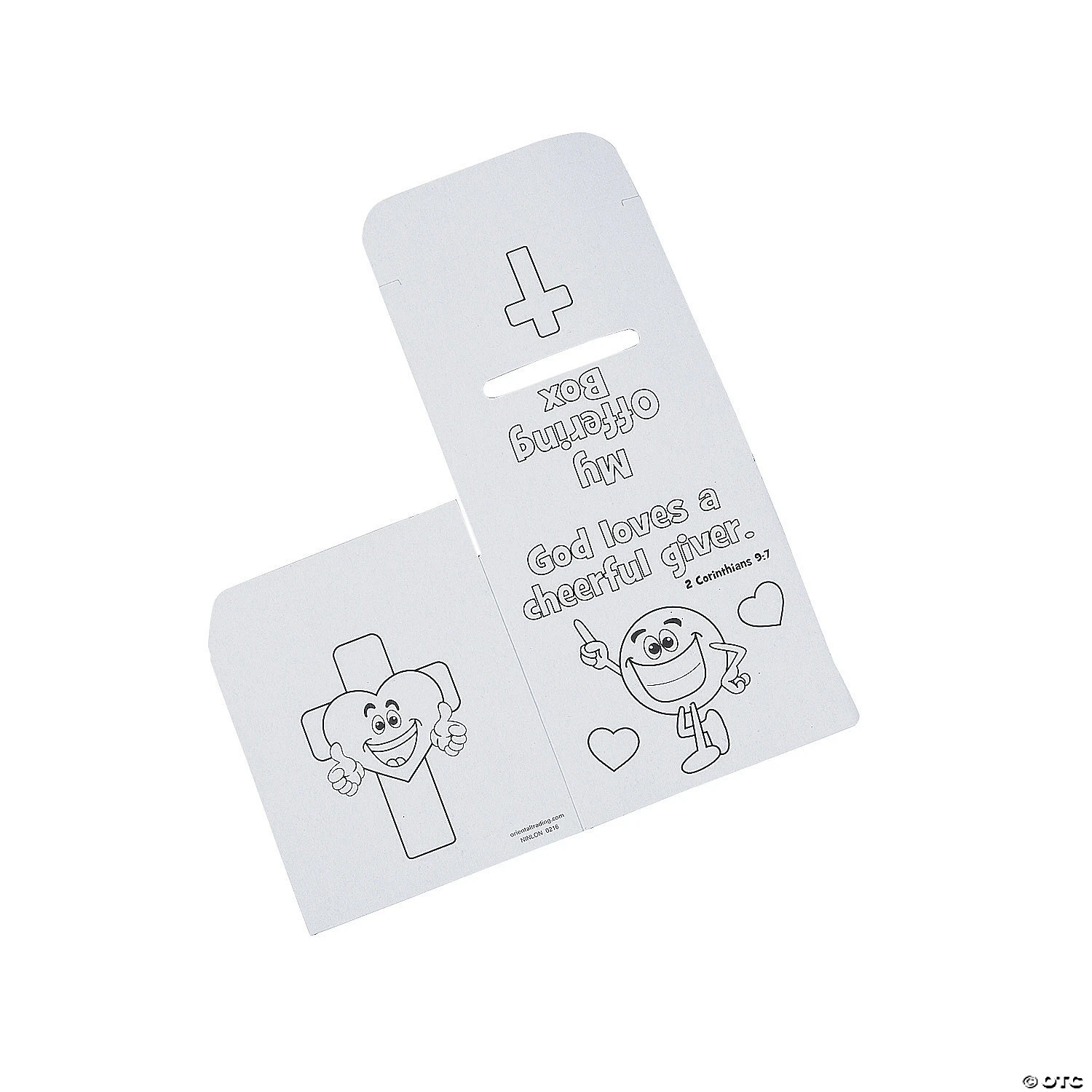 Best Pirce ❤️ Color Your Own Cheerful Giver Offering Boxes - 12 Pc. ❤️ 3 Best Pirce ❤️ Color Your Own Cheerful Giver Offering Boxes - 12 Pc. ❤️ - Image 3