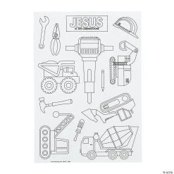 Top 10 ???? Color Your Own Construction VBS Sticker Sheets - 30 Pc. ????