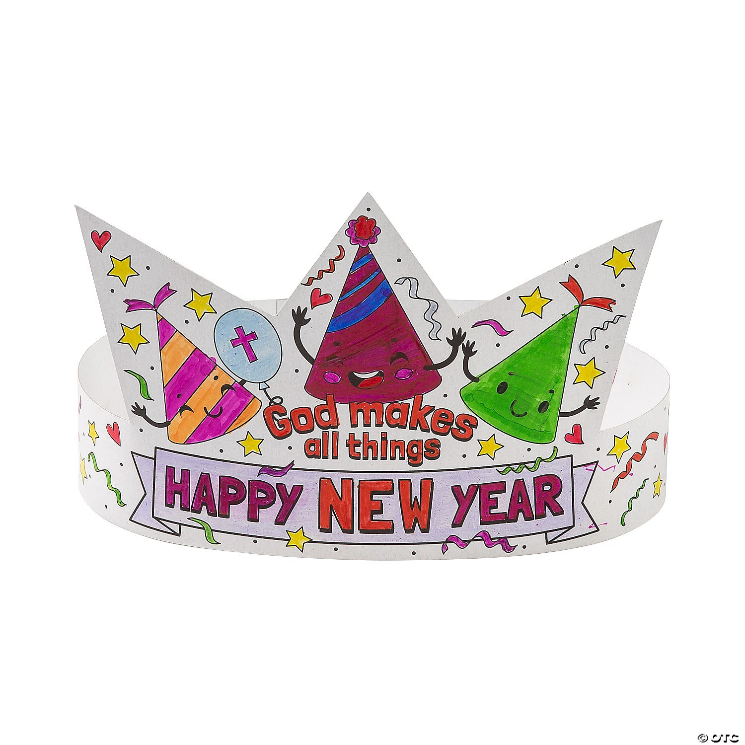 New ???? Color Your Own Faith Happy New Year Crowns - 12 Pc. ???? 1 New ???? Color Your Own Faith Happy New Year Crowns - 12 Pc. ????