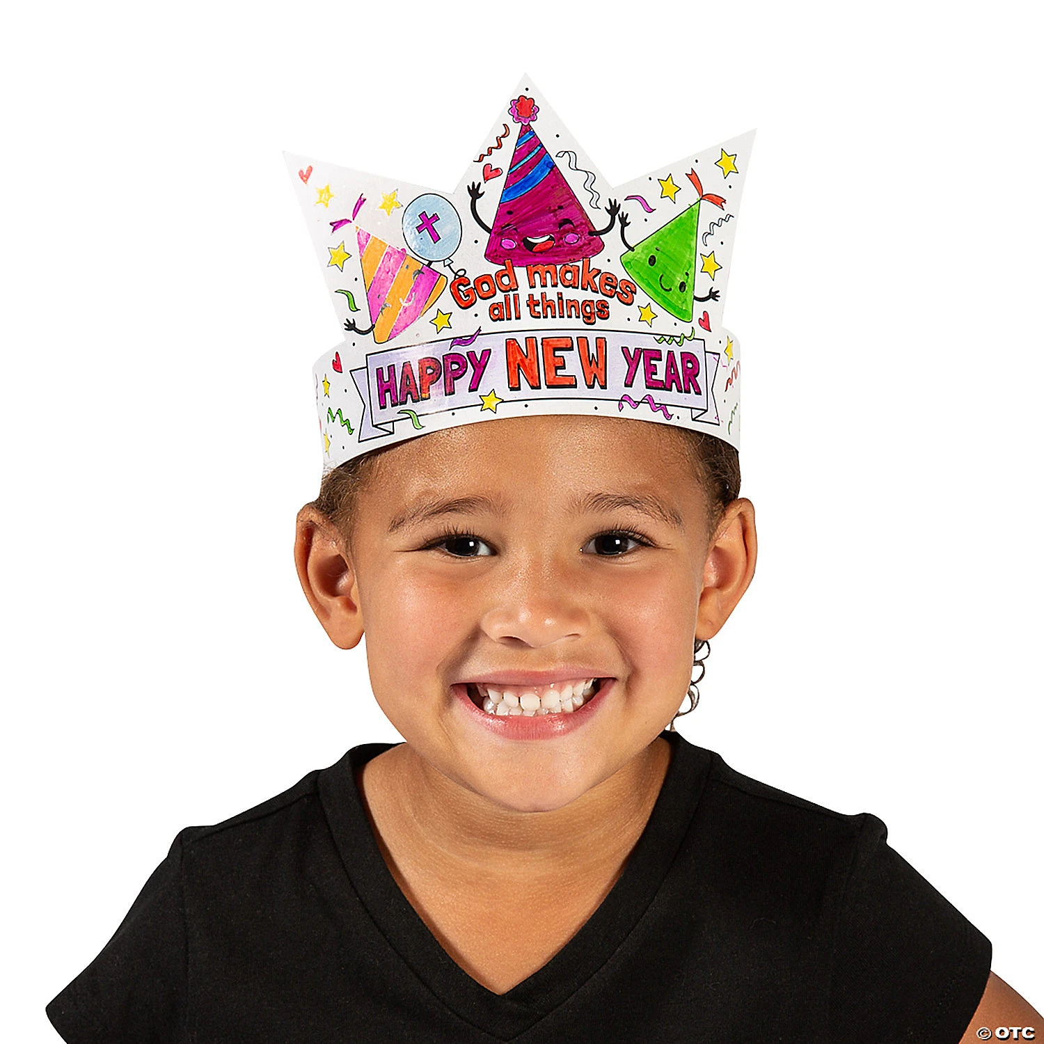 New ???? Color Your Own Faith Happy New Year Crowns - 12 Pc. ???? 2 New ???? Color Your Own Faith Happy New Year Crowns - 12 Pc. ???? - Image 2