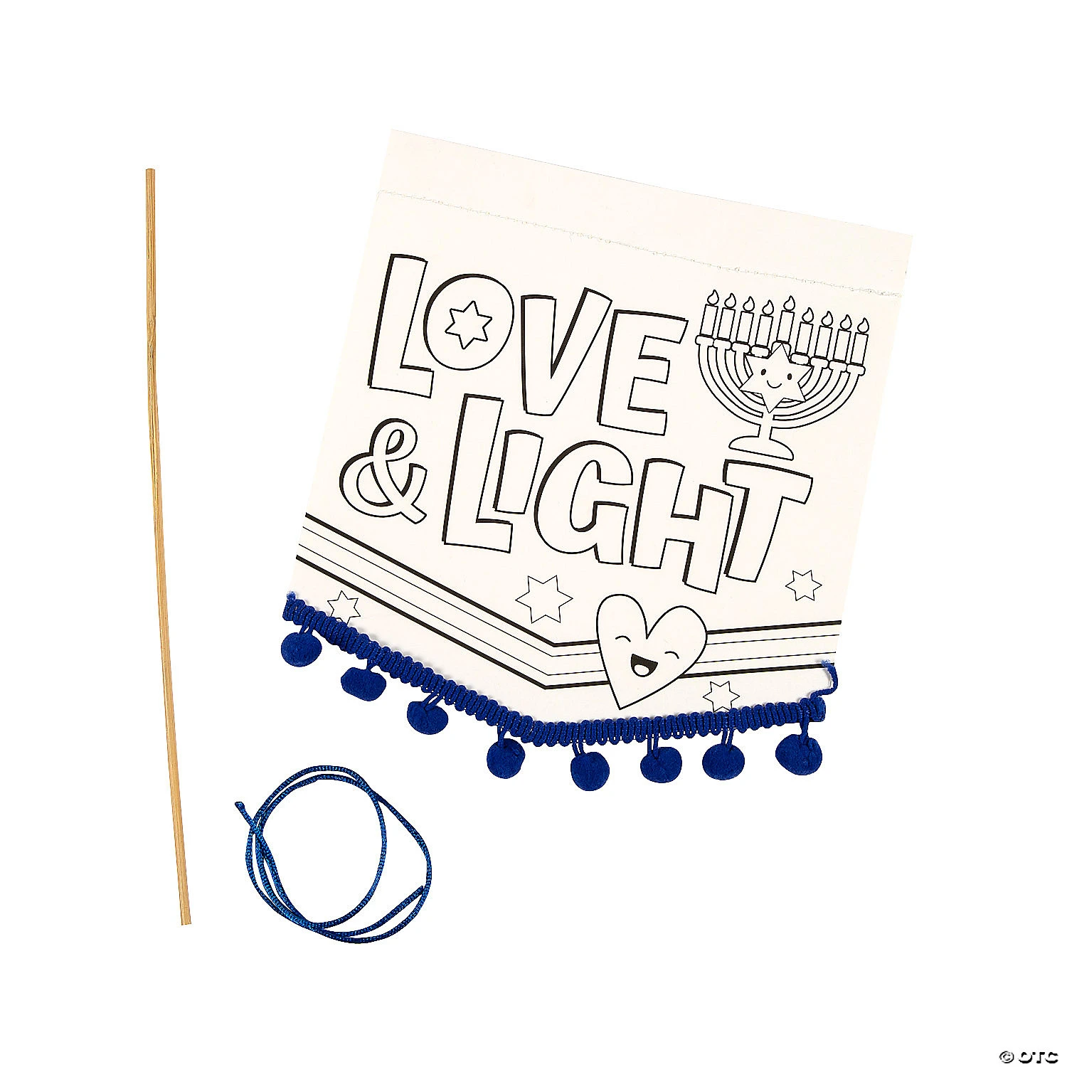 Discount ???? Color Your Own Hanukkah Banners with Pom-Pom Trim - 12 Pc. ⌛ 1 Discount ???? Color Your Own Hanukkah Banners with Pom-Pom Trim - 12 Pc. ⌛