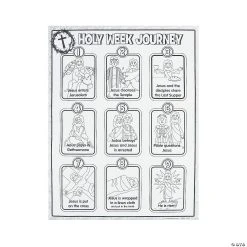 Discount ✔️ Color Your Own “Holy Week Journey” Posters - 30 Pc. ????