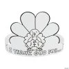 Brand new ???? Color Your Own I Thank God Turkey Crowns - 12 Pc. ????
