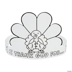 Brand new ???? Color Your Own I Thank God Turkey Crowns - 12 Pc. ????