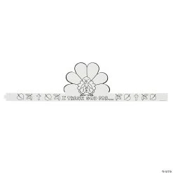 Brand new ???? Color Your Own I Thank God Turkey Crowns - 12 Pc. ???? -US Toy Sales 2024 color your own i thank god turkey crowns 12 pc 13742931 a03
