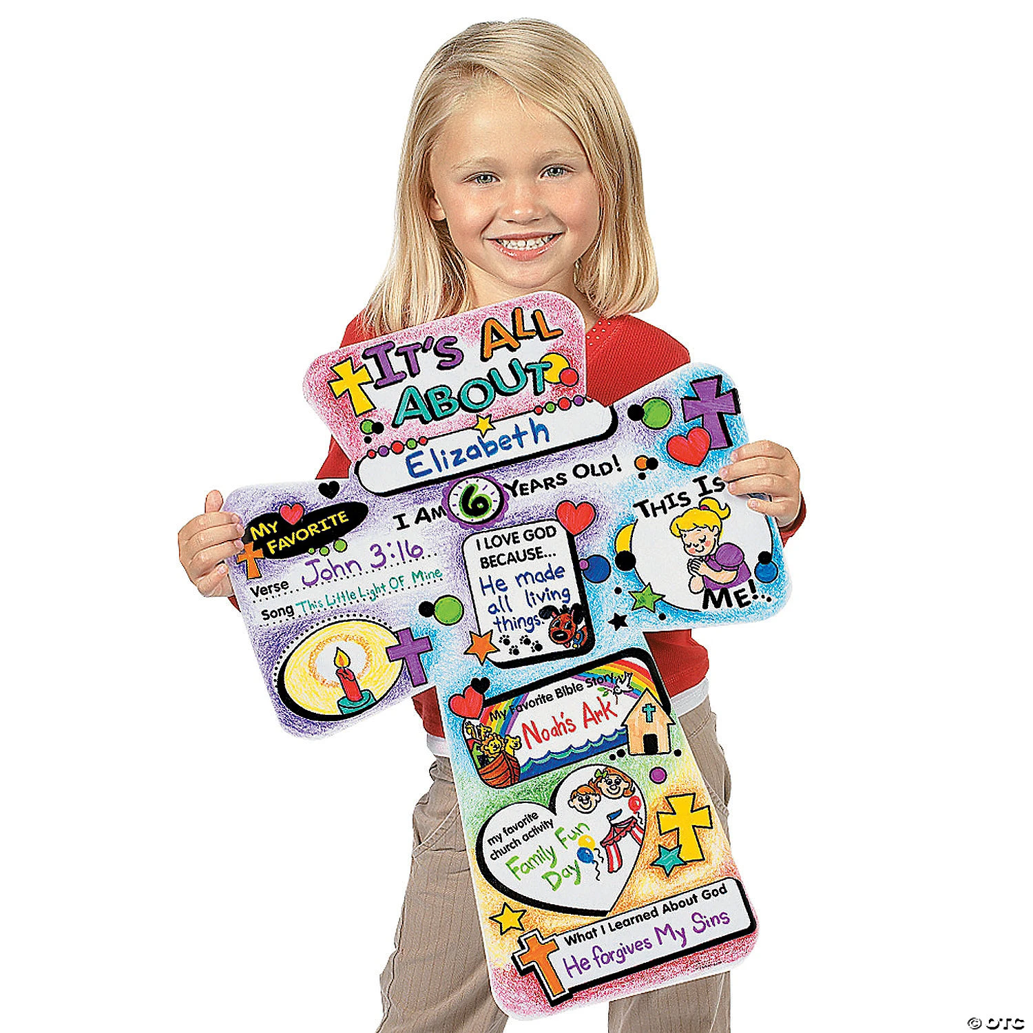 Outlet ???? Color Your Own "It's All About Me" Cutout Crosses - 12 Pc. ⌛ 3 Outlet ???? Color Your Own "It's All About Me" Cutout Crosses - 12 Pc. ⌛ - Image 3