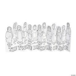Flash Sale ❤️ Color Your Own Jesus & 12 Disciples Accordion Stand-Ups - 24 Pc. ????