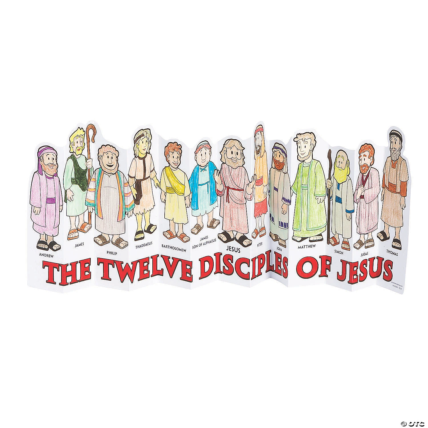 Flash Sale ❤️ Color Your Own Jesus & 12 Disciples Accordion Stand-Ups - 24 Pc. ???? 2 Flash Sale ❤️ Color Your Own Jesus & 12 Disciples Accordion Stand-Ups - 24 Pc. ???? - Image 2