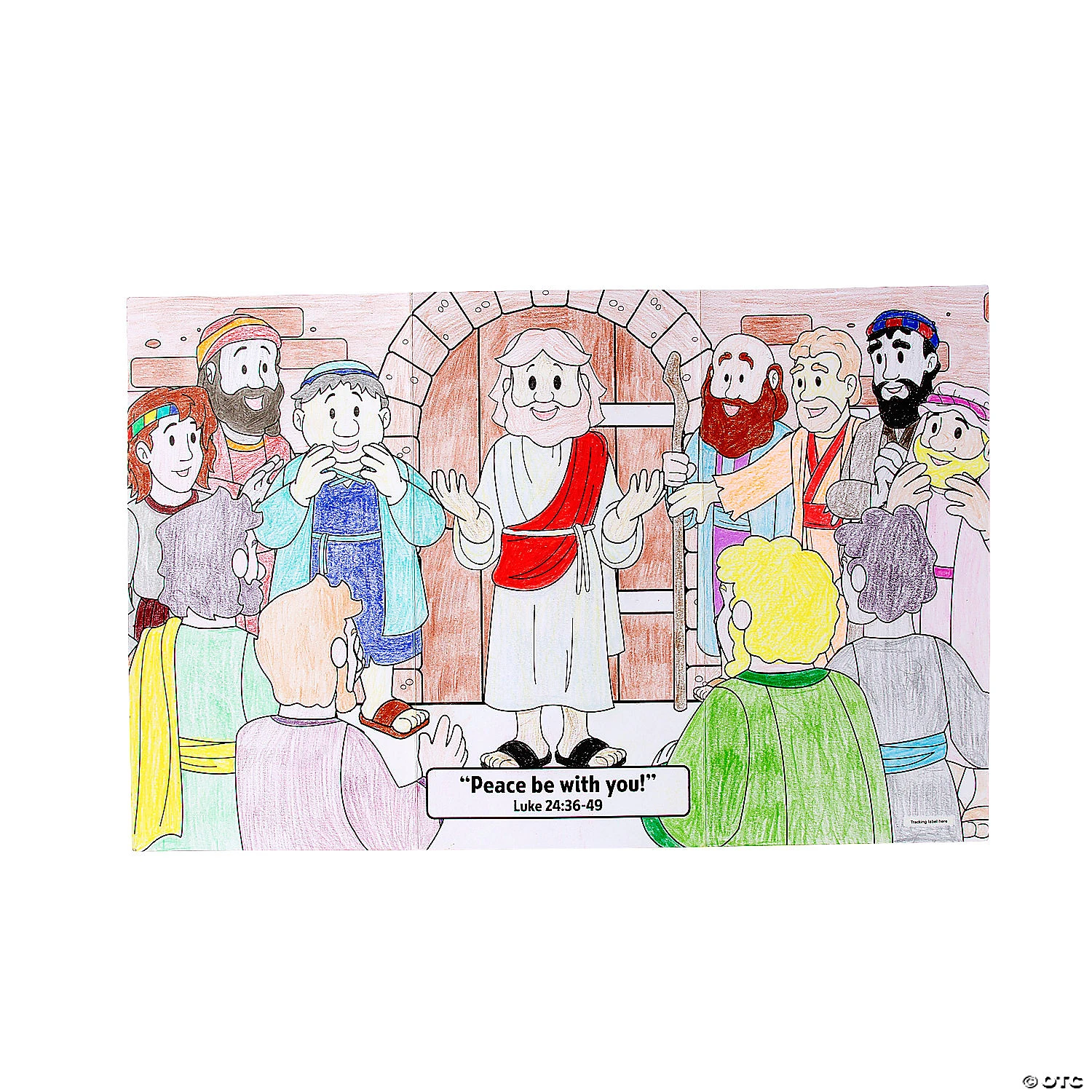 Wholesale ???? Color Your Own Jesus Appears to His Followers Folded Scenes - 12 Pc. ???? 2 Wholesale ???? Color Your Own Jesus Appears to His Followers Folded Scenes - 12 Pc. ???? - Image 2