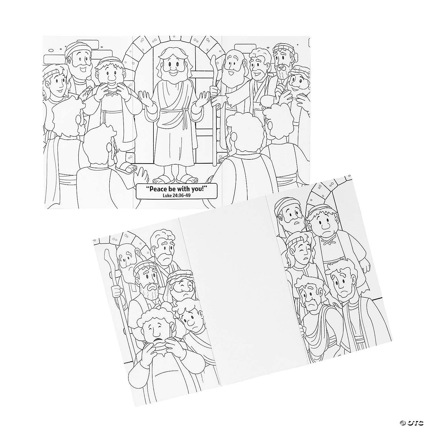 Wholesale ???? Color Your Own Jesus Appears to His Followers Folded Scenes - 12 Pc. ???? 1 Wholesale ???? Color Your Own Jesus Appears to His Followers Folded Scenes - 12 Pc. ????