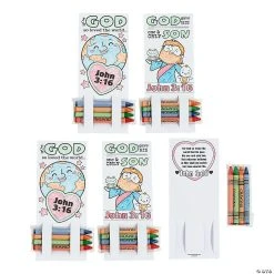 US Toy Sales 2024 -US Toy Sales 2024 color your own john 3 16 card with crayons valentine exchanges for 2414097380 a01