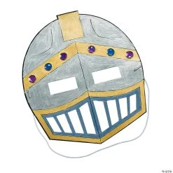 Deals ???? Color Your Own Knight Masks - 12 Pc. ????