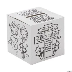 Brand new ???? Color Your Own Lent Offering Boxes - 12 Pc. ????