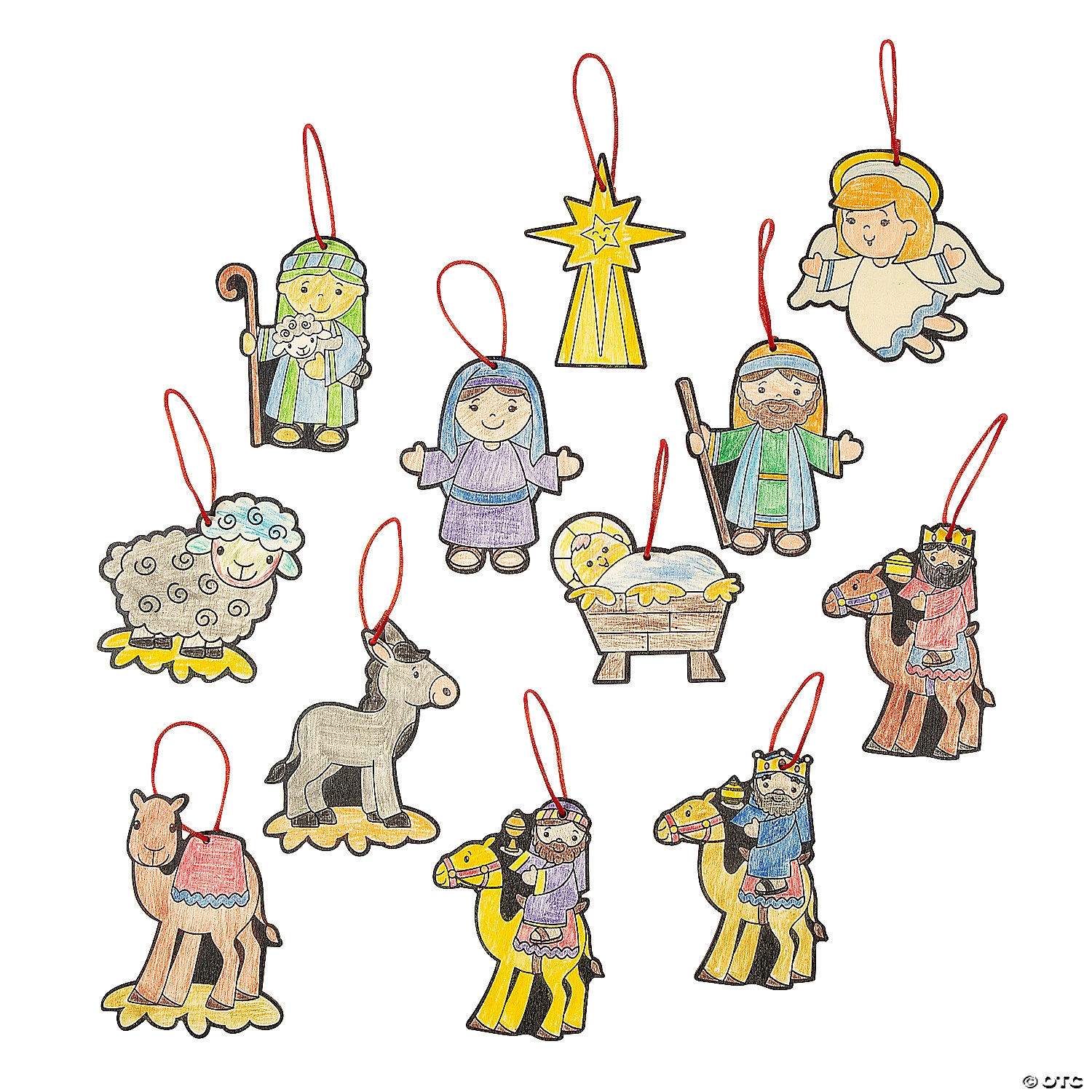 Best deal ???? Color Your Own Nativity Character ???? Christmas Ornaments - 12 Pc. ???? 2 Best deal ???? Color Your Own Nativity Character ???? Christmas Ornaments - 12 Pc. ???? - Image 2