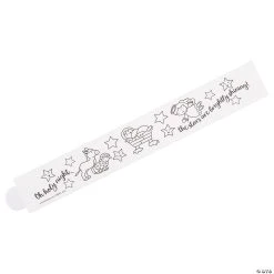 Budget ???? Color Your Own Nativity Paper Bracelets - 12 Pc. ✔️