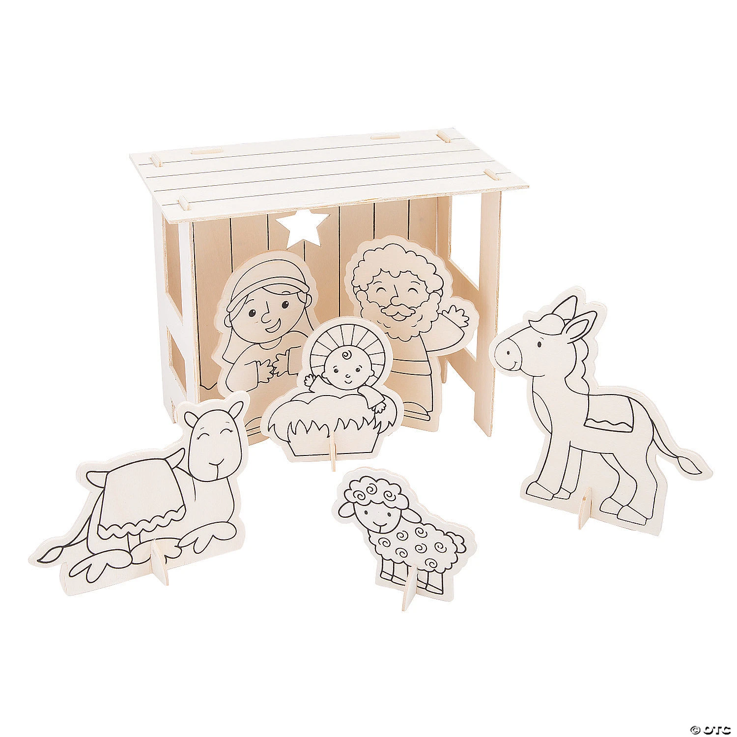 Outlet ???? Color Your Own Nativity Stable Sets - 6 Pc. ❤️ 1 Outlet ???? Color Your Own Nativity Stable Sets - 6 Pc. ❤️