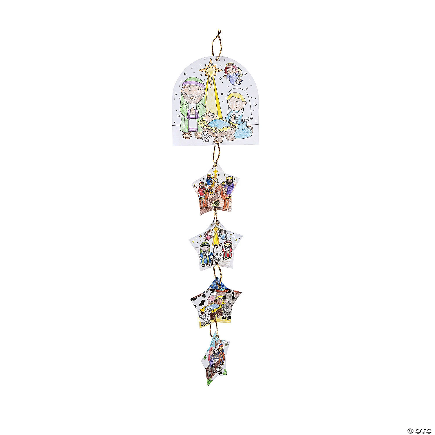 New ???? Color Your Own Nativity Story Mobile Craft Kit - Makes 12 ???? 2 New ???? Color Your Own Nativity Story Mobile Craft Kit - Makes 12 ???? - Image 2