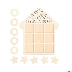 New ⭐ Color Your Own Nativity Tic-Tac-Toe Games - 12 Pc. ❤️