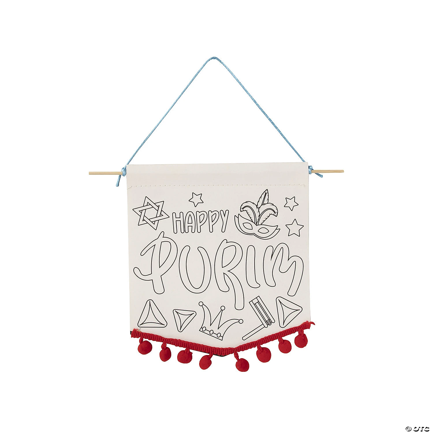 Top 10 ???? Color Your Own Purim Pom-Pom Banner Craft Kit - 12 Pc. ???? 1 Top 10 ???? Color Your Own Purim Pom-Pom Banner Craft Kit - 12 Pc. ????