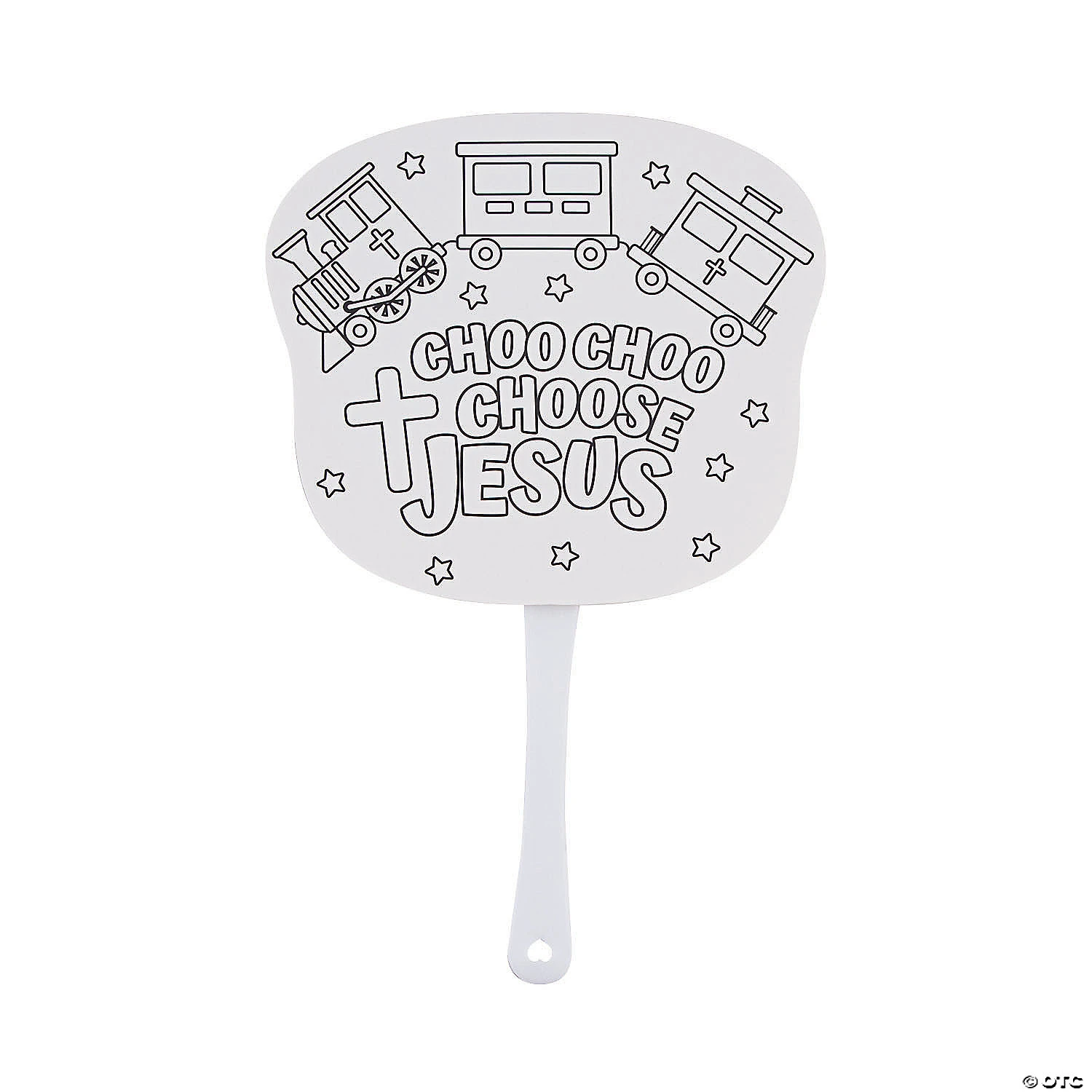 New ???? Color Your Own Railroad VBS Hand Fans - 12 Pc. ✨ 1 New ???? Color Your Own Railroad VBS Hand Fans - 12 Pc. ✨