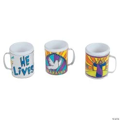 Cheapest ???? Color Your Own Religious Easter Mugs - 12 Ct. ????