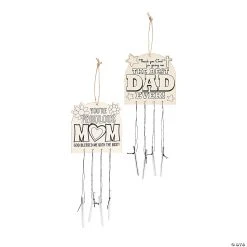 New ???? Color Your Own Religious Mom & Dad Wind Chimes - 12 Pc. ????