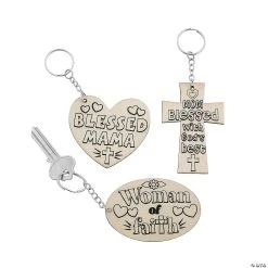 Flash Sale ???? Color Your Own Religious ???? Mother’s Day Keychains - 12 Pc. ????