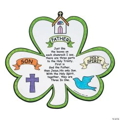 Outlet ???? Color Your Own Shamrock Trinity Cutouts - 12 Pc. ????