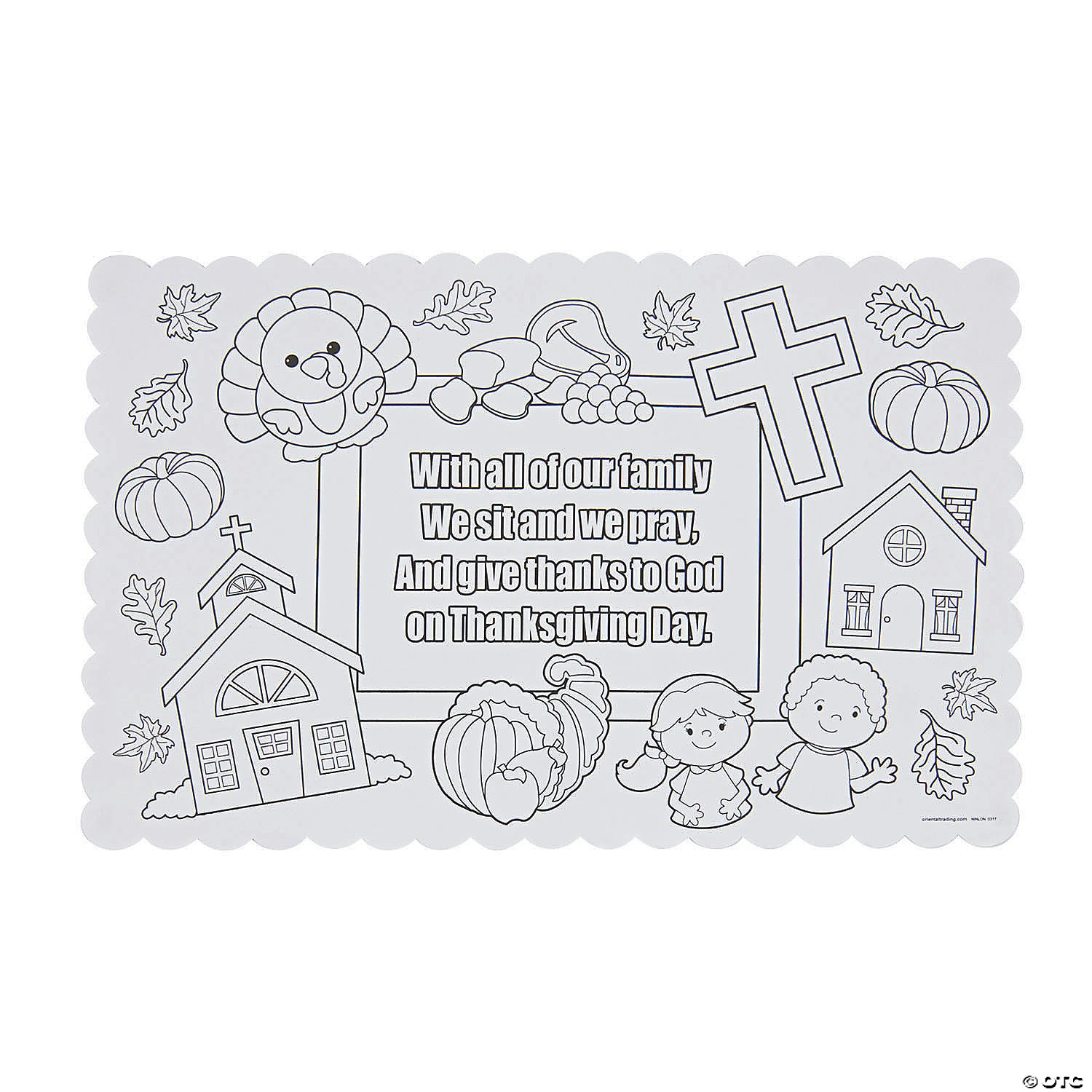 Wholesale ???? Color Your Own ???? Thanksgiving Prayer Placemats - 12 Pc. ???? 1 Wholesale ???? Color Your Own ???? Thanksgiving Prayer Placemats - 12 Pc. ????