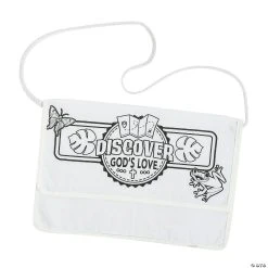 Flash Sale ❤️ Color Your Own Treasure Hunt VBS Satchels - 12 Pc. ????