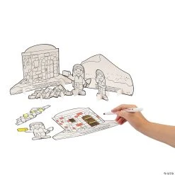 Promo ???? Color Your Own Wise & Foolish Builder Stand-Up Sets - 12 Pc. ????