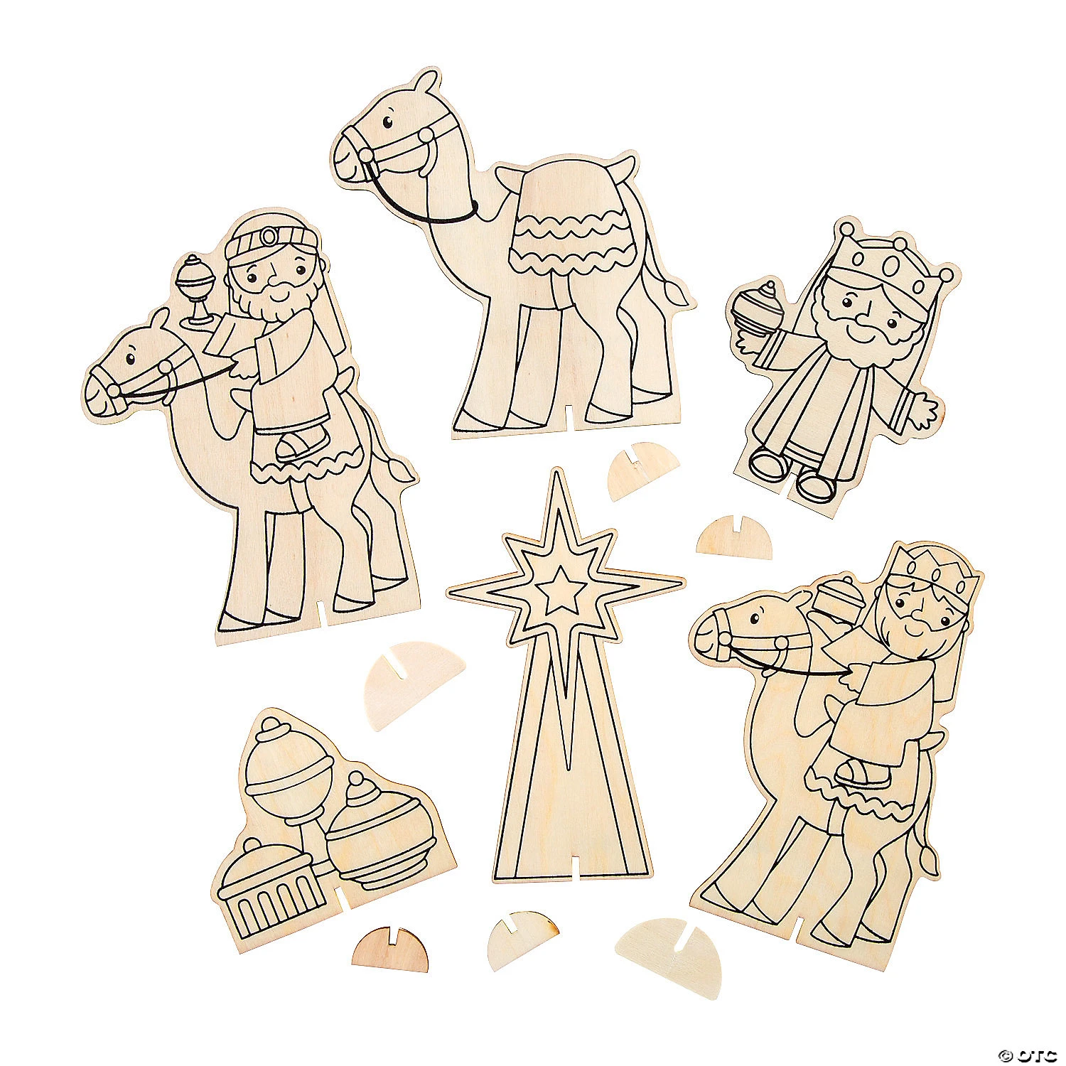 Best Pirce ???? Color Your Own Wisemen Playset - 6 Pc. ???? 2 Best Pirce ???? Color Your Own Wisemen Playset - 6 Pc. ???? - Image 2