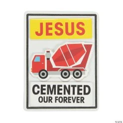 Brand new ❤️ Construction VBS Jesus Cemented Our Forever Magnet Craft Kit - Makes 12 ????