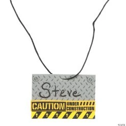 Cheap ???? Construction VBS Name Tag Necklace Craft Kit - Makes 12 ????