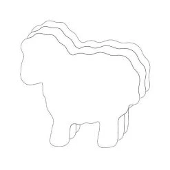 Buy ???? Creative Shapes Etc. - Sheep Foam Single Color Creative Cut-outs- 3” ????