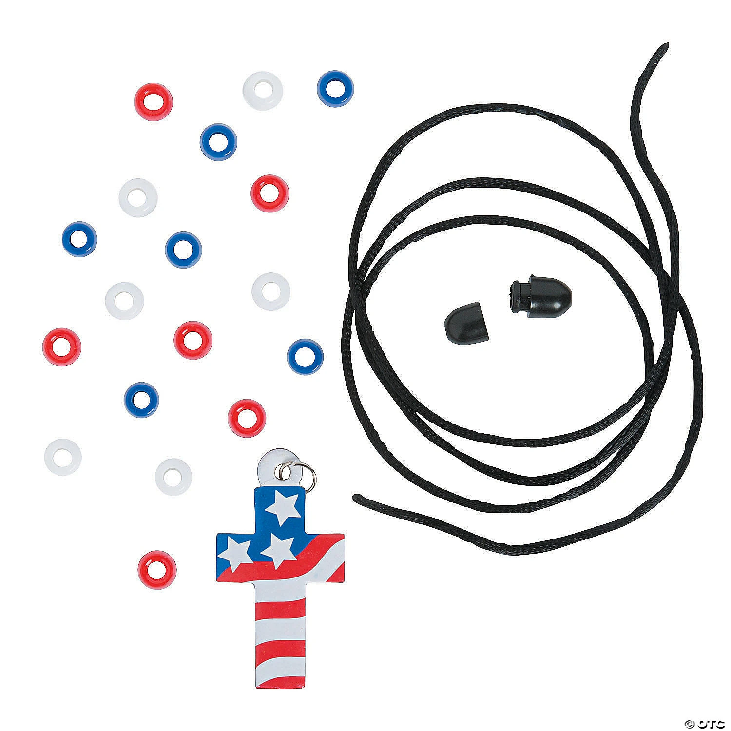 Best Sale ???? Cross with American Flag Necklace Craft Kit - Makes 12 ✨ 2 Best Sale ???? Cross with American Flag Necklace Craft Kit - Makes 12 ✨ - Image 2