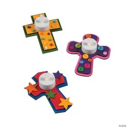 Cheapest ⭐ DIY Unfinished Wood Cross Tea Light Holders with Lights - 12 Pc. ???? -US Toy Sales 2024 diy unfinished wood cross tea light holders with lights 12 pc 13810261 a02